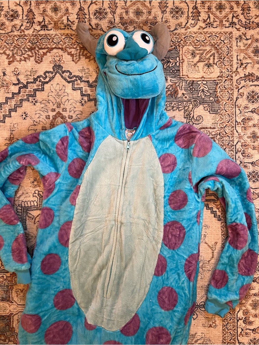 Monsters Inc Sully Onesie Costume with Hood